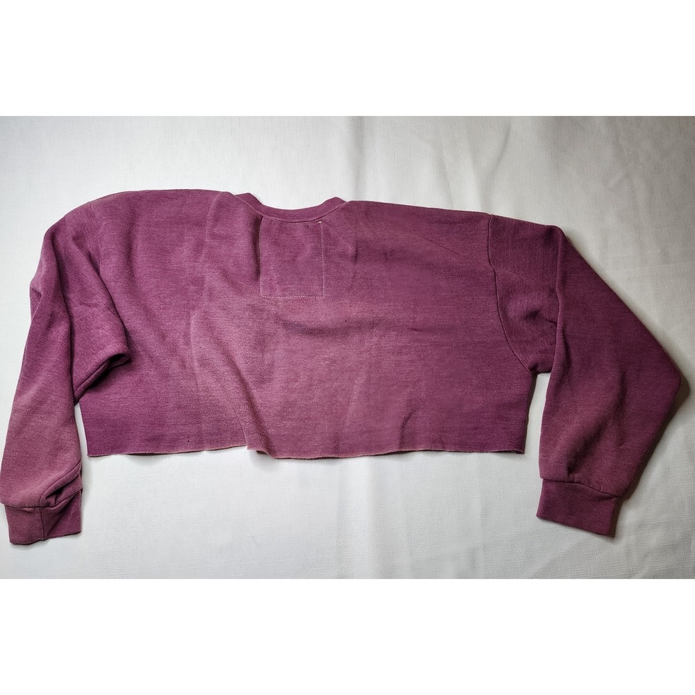 Aviator Nation Set Essential Cropped Sweatshirt W Pants in Faded Purple Size XS - Picture 6 of 16